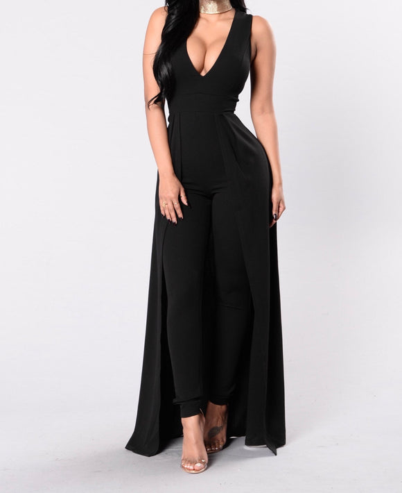 Come Through Body Suit Maxi Dress